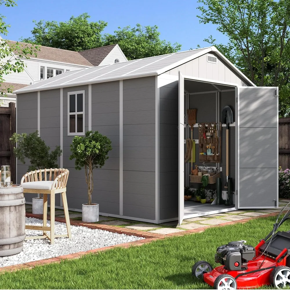 Outdoor Storage Shed 7.5x10.7 FT, Plastic Garden Shed for Bike, Garbage Can, Tool, Outside Sheds & Outdoor Resin Shed with
Outdoor Storage Shed 7.5x10.7 FT, Plastic Garden Shed for Bike, Garbage Can, Tool, Outside Sheds & Outdoor Resin Shed with