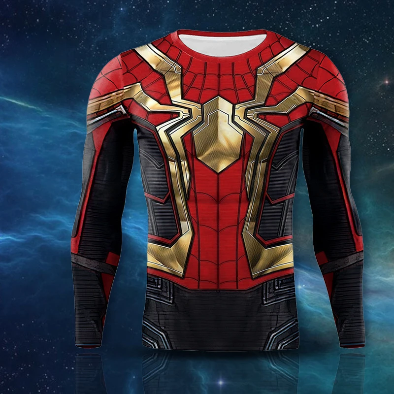 Marvel Superhero Spidermen Printed Cosplay Costume for Adult Halloween Compression Shirts Carnival Costumes Fancy Bodysuits
Marvel Superhero Spidermen Printed Cosplay Costume for Adult Halloween Compression Shirts Carnival Costumes Fancy Bodysuits