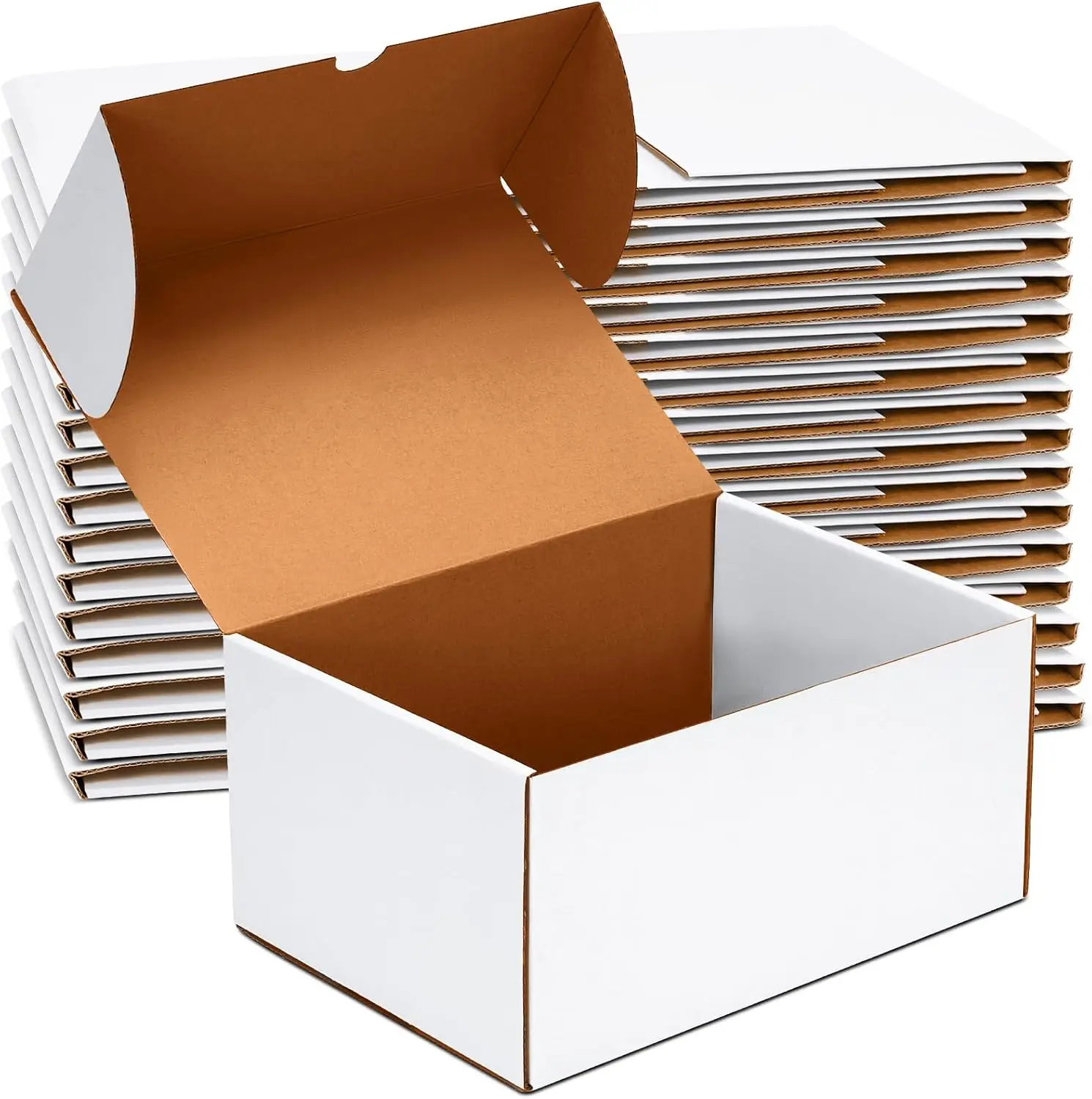 Shipping Boxes 12x9x6 Inch Set of 15, White Corrugated Cardboard Mailer for Packing Moving Storage, Heavy Duty
Shipping Boxes 12x9x6 Inch Set of 15, White Corrugated Cardboard Mailer for Packing Moving Storage, Heavy Duty