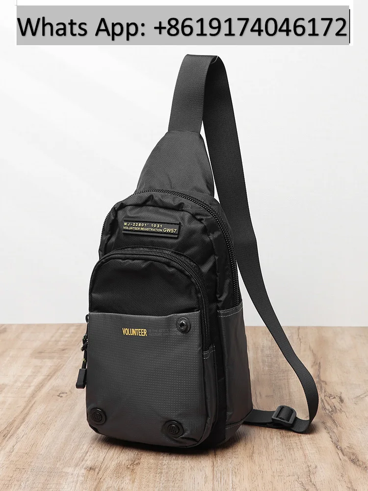 Breast bag Men's summer crossbody Oxford cloth backpack Outdoor canvas Large capacity shoulder bag
Breast bag Men's summer crossbody Oxford cloth backpack Outdoor canvas Large capacity shoulder bag