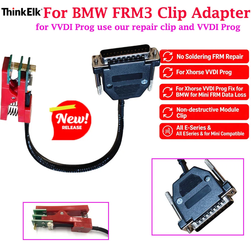 For BMW FRM3 Repair Clip for Xhorse VVDI Prog No Soldering FRM Data Read Write Adapter For BMW E Series Mi-ni Cooper FRM3
For BMW FRM3 Repair Clip for Xhorse VVDI Prog No Soldering FRM Data Read Write Adapter For BMW E Series Mi-ni Cooper FRM3