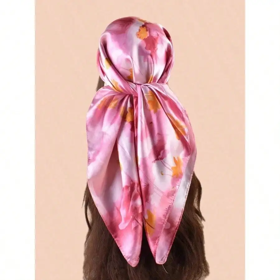 Chic & Elegant Lotus Pattern Printed Ladies Satin Scarf, Leisure Sunscreen Headband Scarf Bandana,Hair Band,Head Band Ideal For Dressing Up Your Look Valentine's Day Valentines
Chic & Elegant Lotus Pattern Printed Ladies Satin Scarf, Leisure Sunscreen Headband Scarf Bandana,Hair Band,Head Band Ideal For Dressing Up Your Look Valentine's Day Valentines
