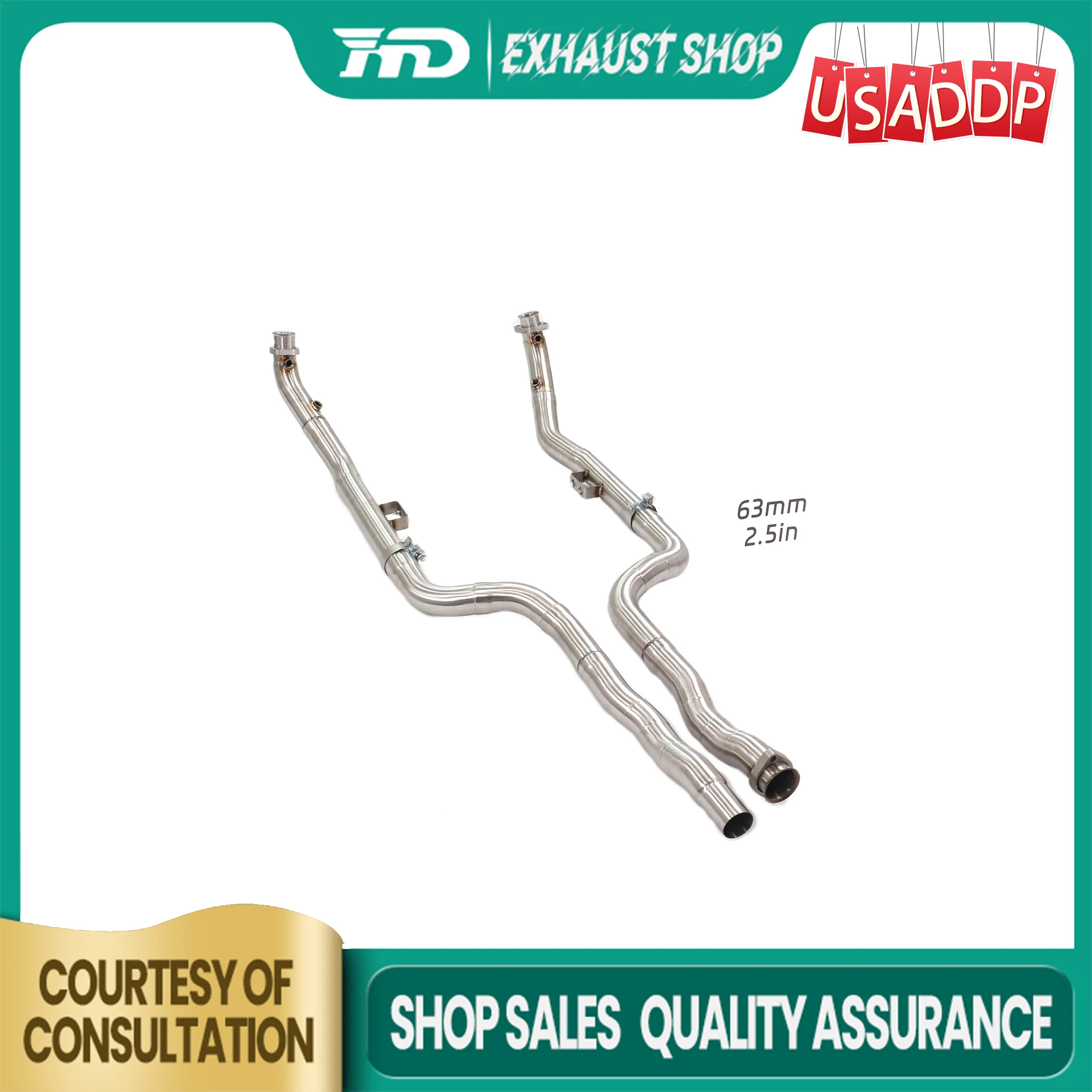 Exhaust system for Mercedes Benz E500 W212 5.5L 2009-2011 SS304 Downpipe Non-destructive installation
Exhaust system for Mercedes Benz E500 W212 5.5L 2009-2011 SS304 Downpipe Non-destructive installation