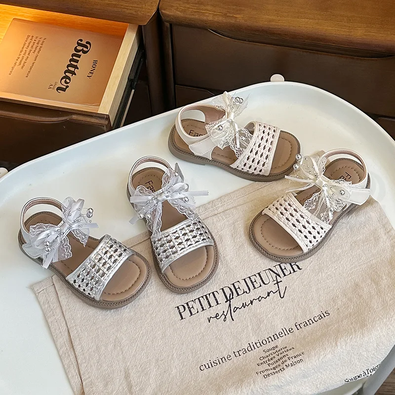 Summer Girls Bow Princess Sandals Sweet Children Woven Mary Jane Sandals School Beach Kids Open-toe Flat Sandals Wedding Party
Summer Girls Bow Princess Sandals Sweet Children Woven Mary Jane Sandals School Beach Kids Open-toe Flat Sandals Wedding Party
