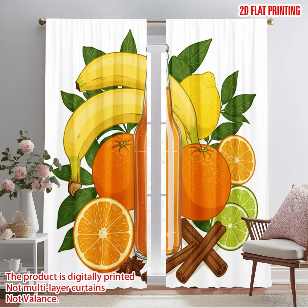 2pcs 2D flat printing Party Window Curtains Fruit Spice Citrus Blend Polyester Without Electricity Birthday Party Use for gold
2pcs 2D flat printing Party Window Curtains Fruit Spice Citrus Blend Polyester Without Electricity Birthday Party Use for gold