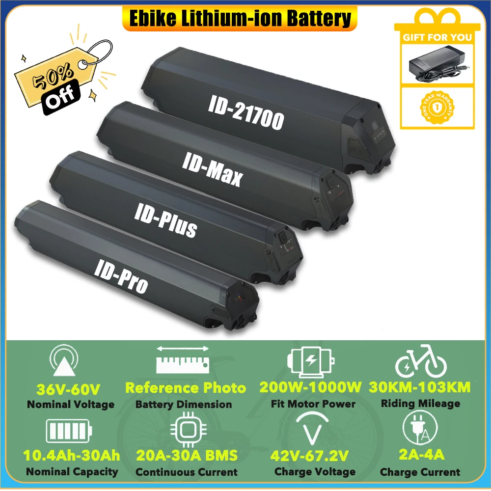 Reention Dorado Pro Plus Max Lithium Battery Pack 36V 48V 52V 10.4Ah 14Ah 15Ah 17.5Ah 20Ah 25Ah Ebike Semi-Integrated Batteries
Reention Dorado Pro Plus Max Lithium Battery Pack 36V 48V 52V 10.4Ah 14Ah 15Ah 17.5Ah 20Ah 25Ah Ebike Semi-Integrated Batteries