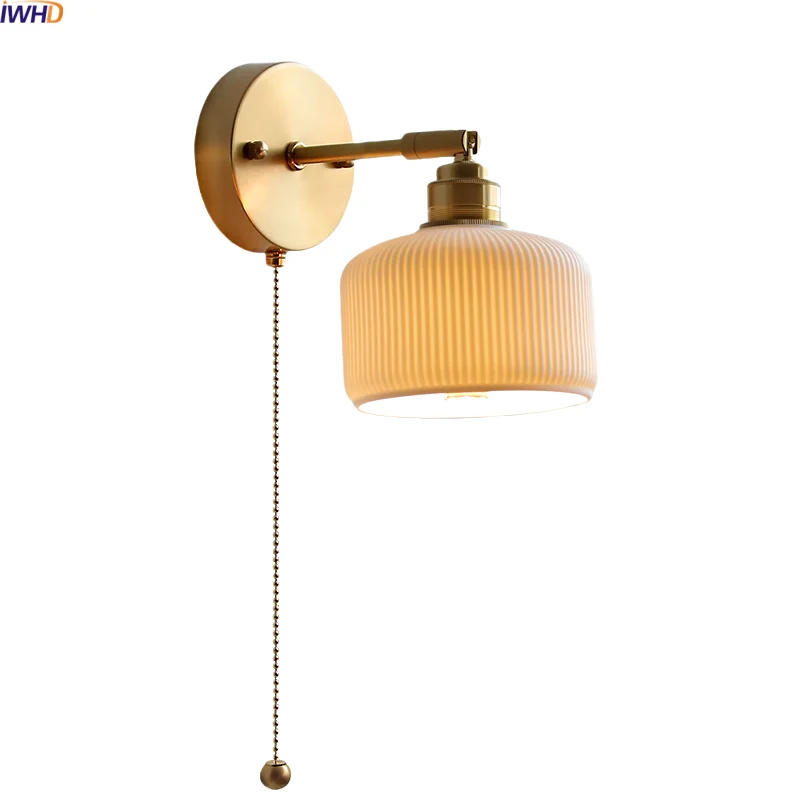 IWHD Interior Ceramic LED Wall Lamp For Kids Bedroom Bedside Gold Brass Arm Up Down Rotate Japan Style Stair Light Lampara Pared
IWHD Interior Ceramic LED Wall Lamp For Kids Bedroom Bedside Gold Brass Arm Up Down Rotate Japan Style Stair Light Lampara Pared