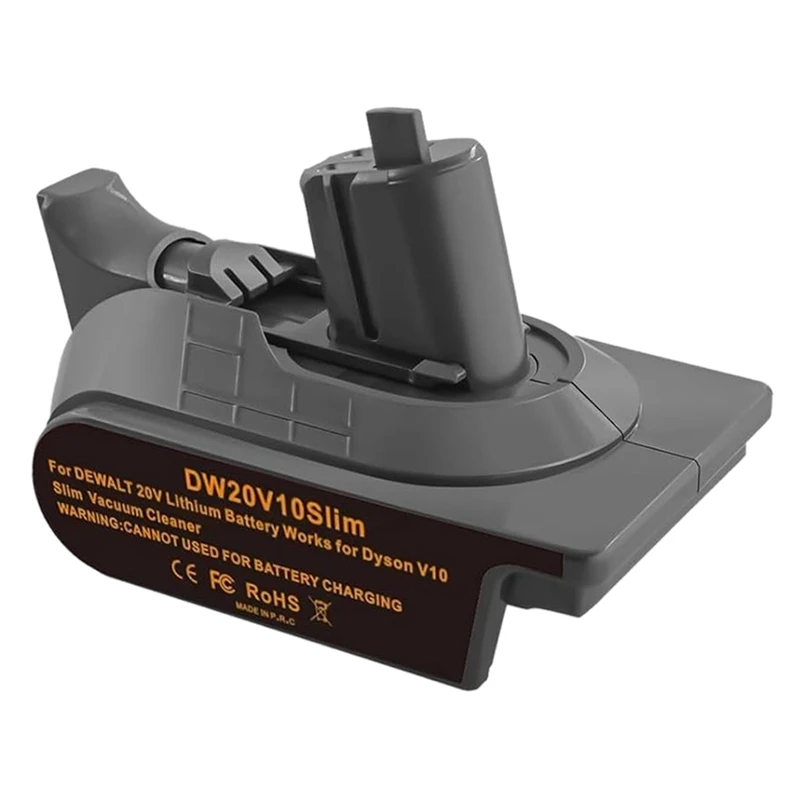 Адаптер DW20V10 для тонкого аккумулятора Dewalt 20 в, литий-ионный аккумулятор для преобразования в цифровой тонкий пылесос Dyson V10
Адаптер DW20V10 для тонкого аккумулятора Dewalt 20 в, литий-ионный аккумулятор для преобразования в цифровой тонкий пылесос Dyson V10