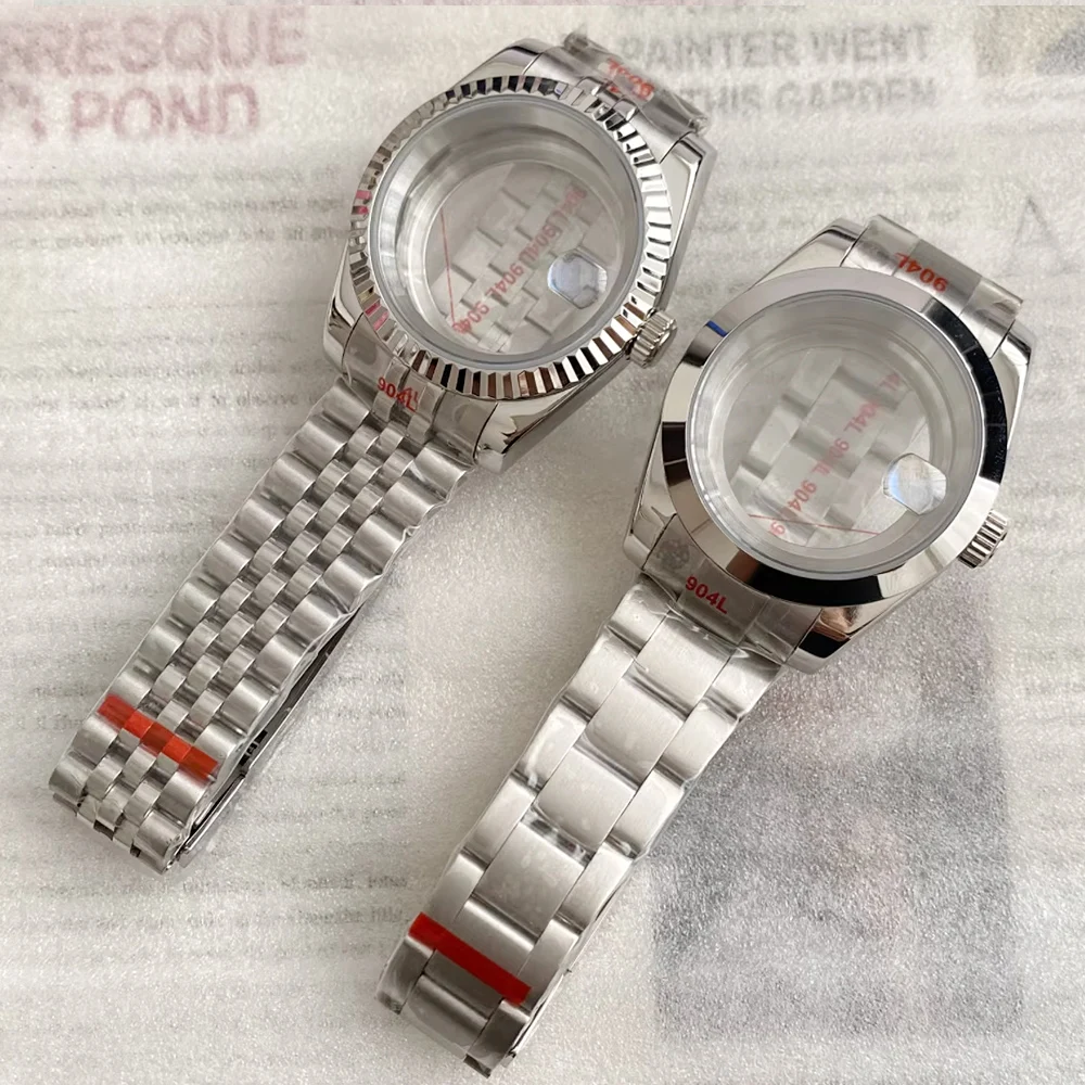 36mm 39mm Luxury Watch Case Strap Parts Sapphire Glass For Datejust Nh35 Nh36 Nh34 Movement 28.5mm Dial Case and Strap Set
36mm 39mm Luxury Watch Case Strap Parts Sapphire Glass For Datejust Nh35 Nh36 Nh34 Movement 28.5mm Dial Case and Strap Set