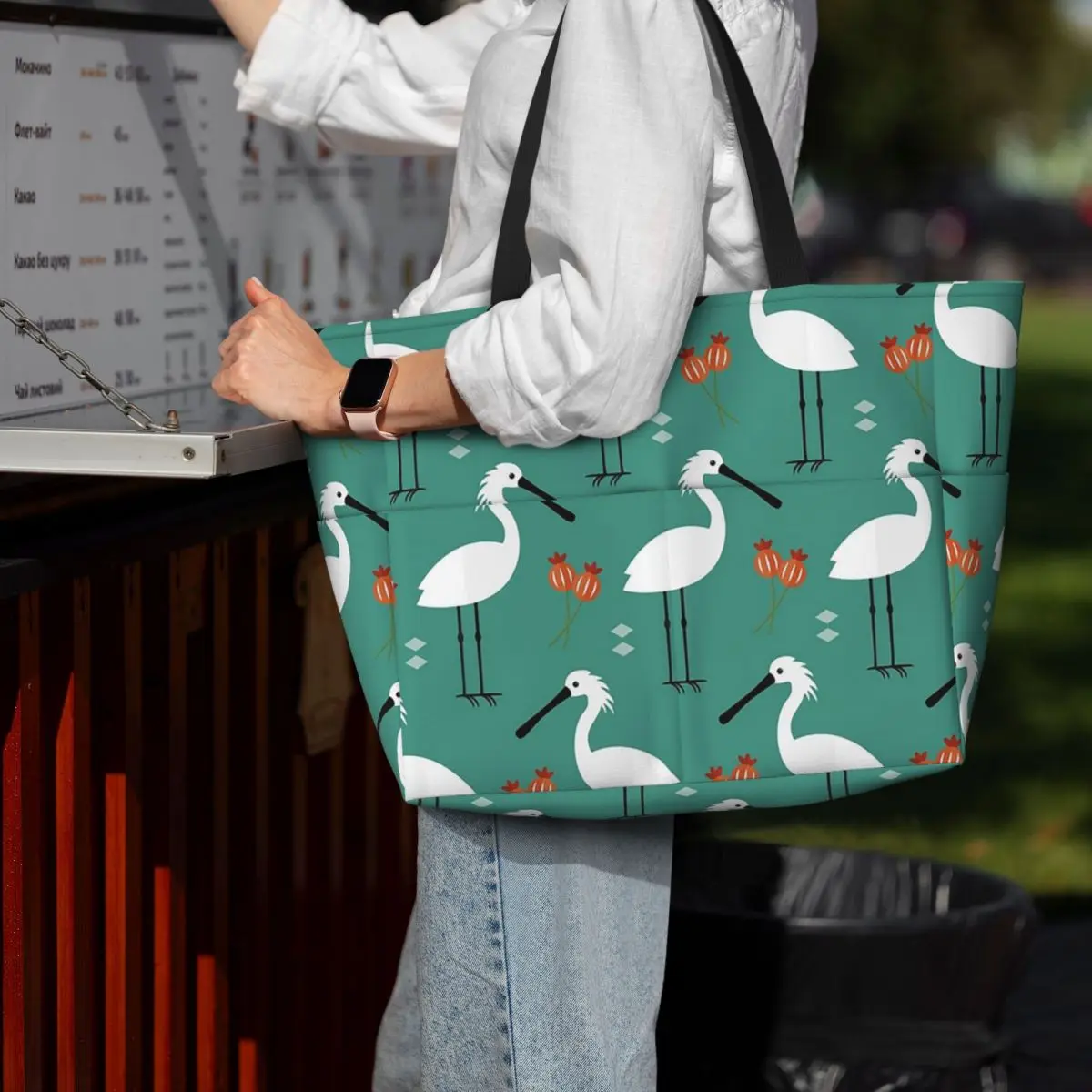 Spoonbills On Blue Beach Tote Bag Sport Gym Yoga Duffle Large Tote Bag Women Travel Bag Fitness bag
Spoonbills On Blue Beach Tote Bag Sport Gym Yoga Duffle Large Tote Bag Women Travel Bag Fitness bag
