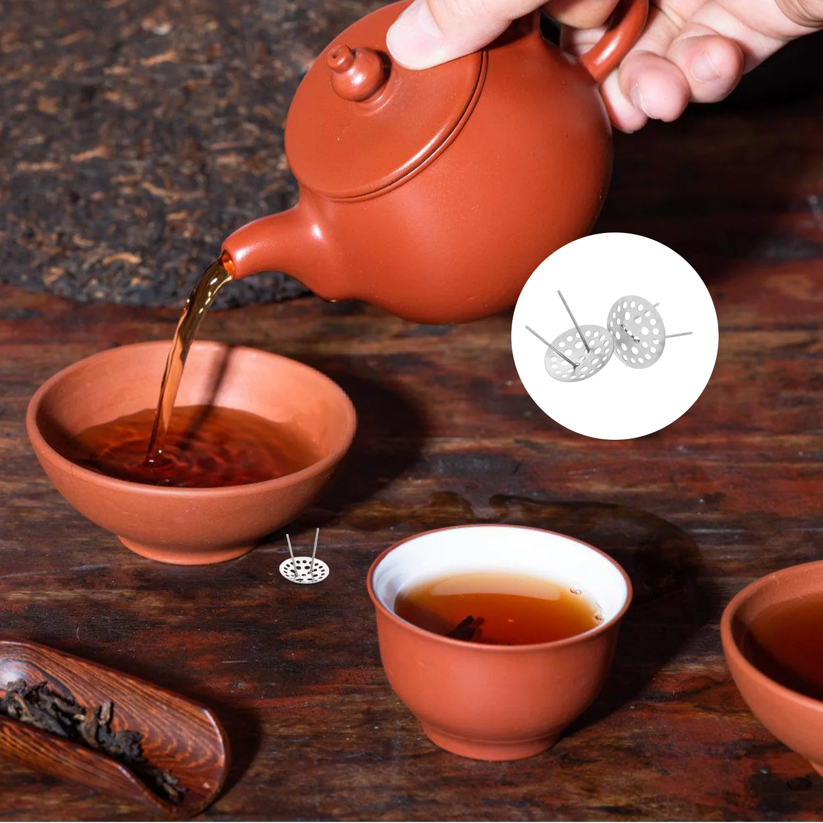 2Pcs Stainless Steel Tea Filter Ball for Teapots Fine Mesh Spout Strainer Secure Hanging Spring Prevents Tea Leaves Loose Leaf
2Pcs Stainless Steel Tea Filter Ball for Teapots Fine Mesh Spout Strainer Secure Hanging Spring Prevents Tea Leaves Loose Leaf