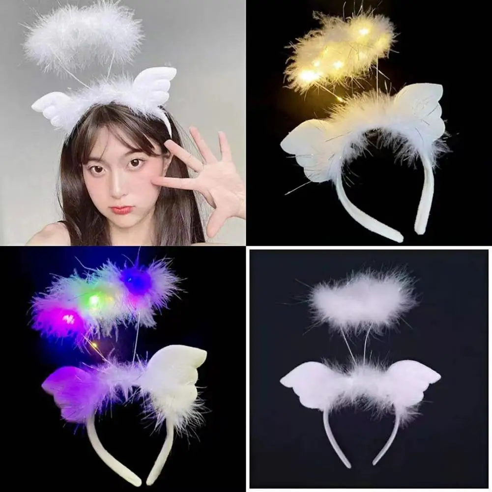 Светодиодные обручи для волос с крыльями для женщин и девочек, светящаяся повязка на голову с ангелом на день рождения, свадьбу, светящиеся повязки на голову, праздничный костюм, головной убор
Светодиодные обручи для волос с крыльями для женщин и девочек, светящаяся повязка на голову с ангелом на день рождения, свадьбу, светящиеся повязки на голову, праздничный костюм, головной убор