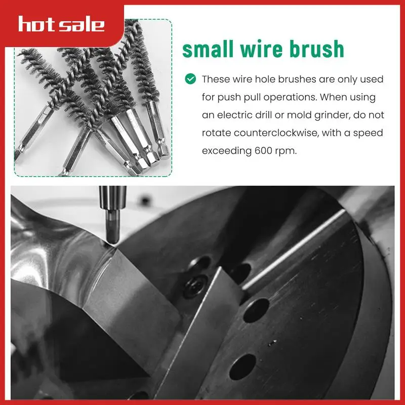 A21R-10Pcs Stainless Steel Bore Brush In Different Sizes 1/4Inch Hex Shank,Wire Brush Attachment For Drill Set
A21R-10Pcs Stainless Steel Bore Brush In Different Sizes 1/4Inch Hex Shank,Wire Brush Attachment For Drill Set