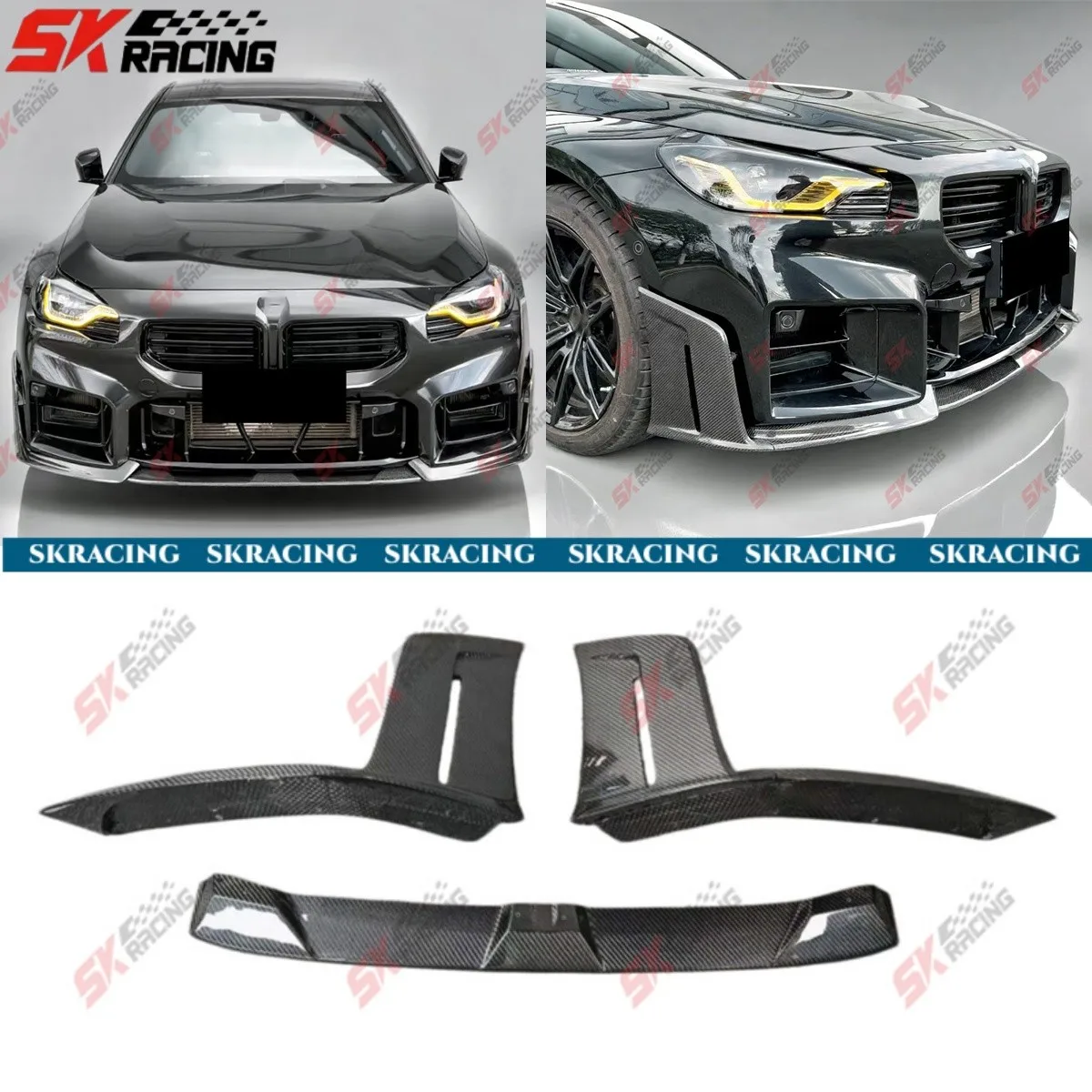 Fits BMW M2 G87 Coupe 2-Door 23-26 Forged/Carbon Front Bumper Lip+Side Splitters
Fits BMW M2 G87 Coupe 2-Door 23-26 Forged/Carbon Front Bumper Lip+Side Splitters