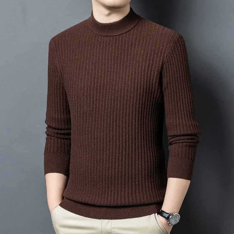 High-End Men's Knitted Sweater Thiened Long Sve f High Collar Pure Color Knitwear Base irt Floral Embroidery Winter...
High-End Men's Knitted Sweater Thiened Long Sve f High Collar Pure Color Knitwear Base irt Floral Embroidery Winter...