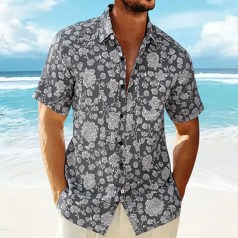2026 Summer Hawaiian Beach Shirt For Men Lightweight Breathable Lapel Short Sleeve Shirt Loose Casual Holiday Vacation Tops
2026 Summer Hawaiian Beach Shirt For Men Lightweight Breathable Lapel Short Sleeve Shirt Loose Casual Holiday Vacation Tops