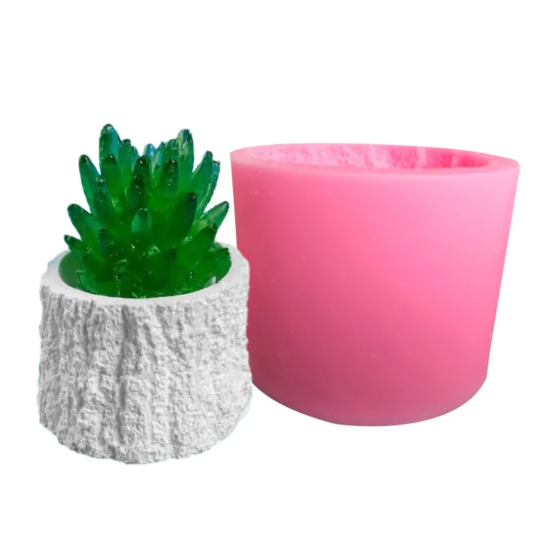 Silicone Mold for Tree Stump Planters Mousse Cakes and Handmade Soap DIY Mould Baking Tools for Scented Plaster Ornament Molds
Silicone Mold for Tree Stump Planters Mousse Cakes and Handmade Soap DIY Mould Baking Tools for Scented Plaster Ornament Molds