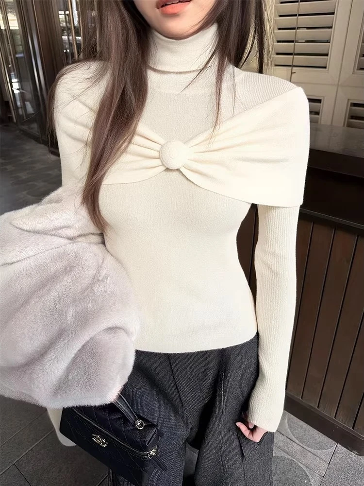 Korean Sle Long Sve Knitted Sweater Women's Slim Fit High Collar mid Ne Autumn Winter New Arrival Floral Decorated Bas...
Korean Sle Long Sve Knitted Sweater Women's Slim Fit High Collar mid Ne Autumn Winter New Arrival Floral Decorated Bas...