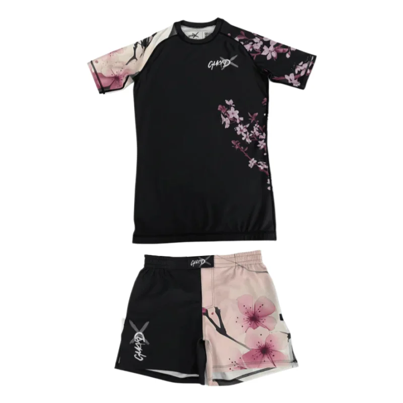 BJJ Training Set Complete No-Gi Outfits Blossom-X Rashguard (Short Sleeve) & Fight Shorts Summer Men's Quick-drying T-Shirt Set
BJJ Training Set Complete No-Gi Outfits Blossom-X Rashguard (Short Sleeve) & Fight Shorts Summer Men's Quick-drying T-Shirt Set