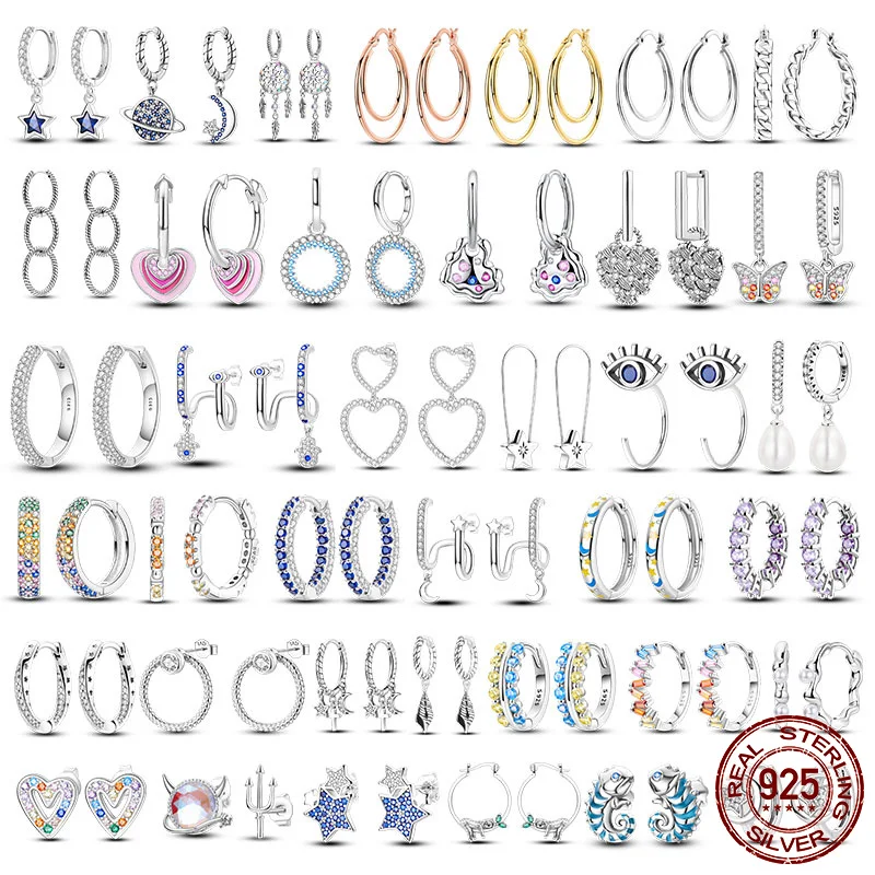925 Sterling Silver blue butterfly evil eye unicorn Hoop earrings designs DIY Jewelry Making Women's Gift Trendy everyday dates
925 Sterling Silver blue butterfly evil eye unicorn Hoop earrings designs DIY Jewelry Making Women's Gift Trendy everyday dates