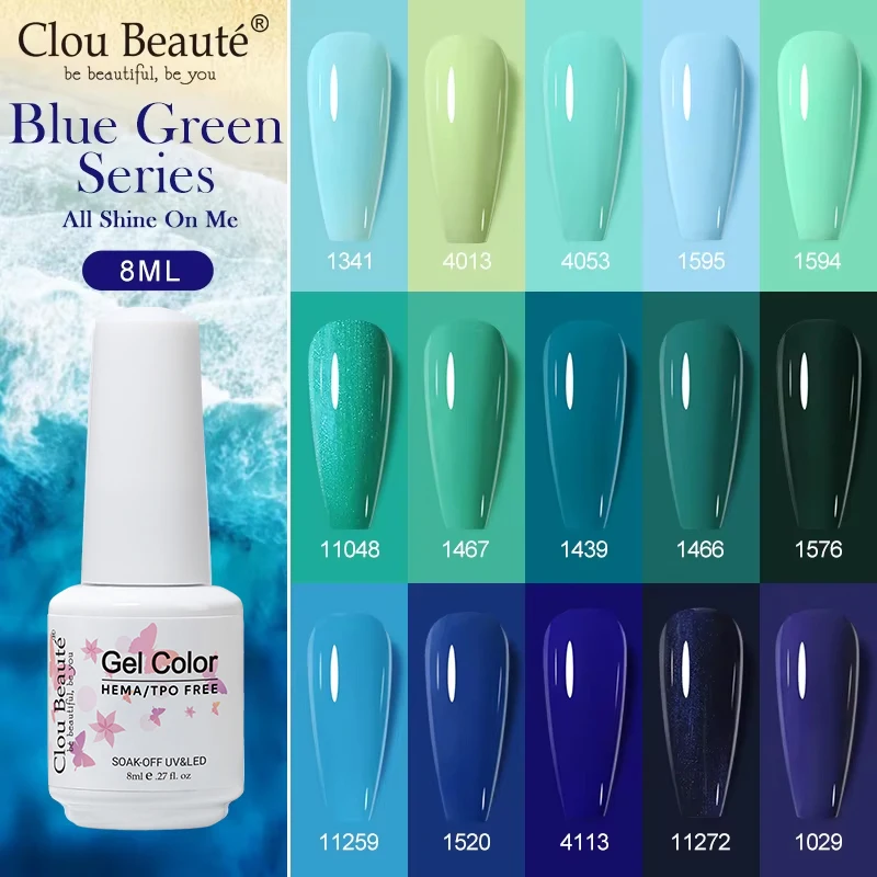Clou Beaute 8ml Gel Polish Colorful Glitter UV Nail Gel Vernis Semi Permanent Glass Bottle Blue Green White Soak Off Gel Nail
Clou Beaute 8ml Gel Polish Colorful Glitter UV Nail Gel Vernis Semi Permanent Glass Bottle Blue Green White Soak Off Gel Nail
