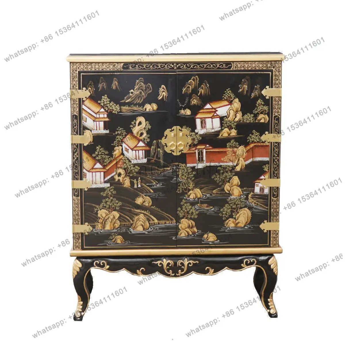 Chinese retro all-solid wood storage locker neoclassical hand-painted decorative cabinet
Chinese retro all-solid wood storage locker neoclassical hand-painted decorative cabinet