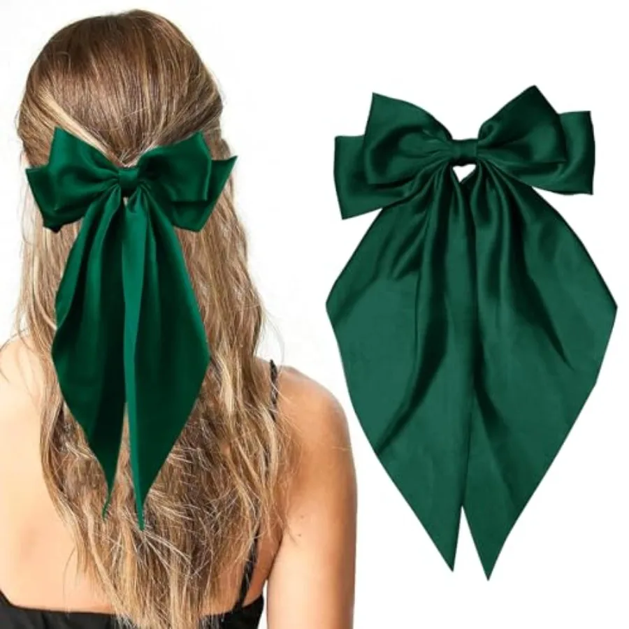 Big Bow Hair Clips, Long Ribbon Hair Pins for Women - Hair Bows, Soft Barrettes, and Party Accessories
Big Bow Hair Clips, Long Ribbon Hair Pins for Women - Hair Bows, Soft Barrettes, and Party Accessories