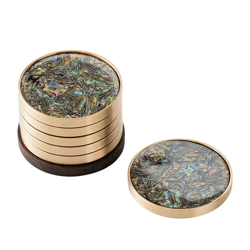 Wood Coaster Cup Tea Pad Lacquer Enamel, Heat Insulation Thermal Insulation Mat for Table Placemat, Solid Wooden Brass Resin Hol
Wood Coaster Cup Tea Pad Lacquer Enamel, Heat Insulation Thermal Insulation Mat for Table Placemat, Solid Wooden Brass Resin Hol
