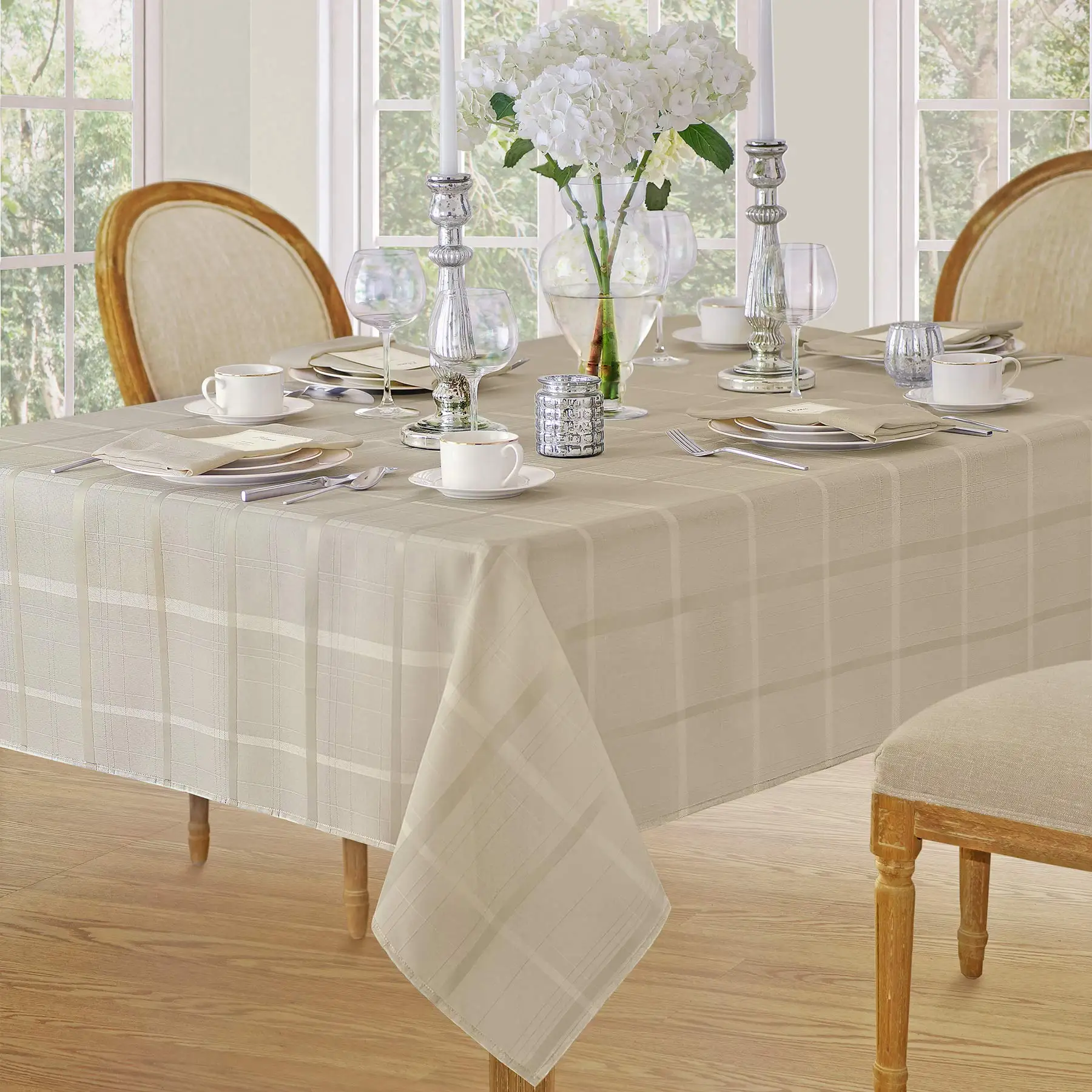 Square Solid Textured Fabric Tablecloth,Thanksgiving Elegance Plaid,No Iron Soil Resistant Dining Room Table Cover
Square Solid Textured Fabric Tablecloth,Thanksgiving Elegance Plaid,No Iron Soil Resistant Dining Room Table Cover