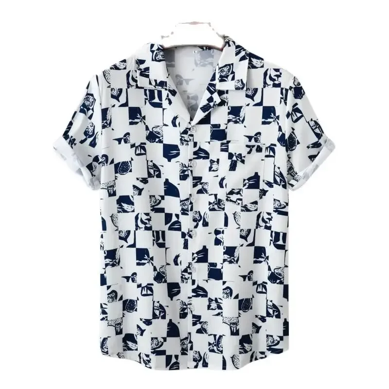 Mens White Floral Print Hawaiian Shirts Short Sleeve Button Down Beach Shirt Harajuku Streetwear Casual Clothing Camisas Hombre
Mens White Floral Print Hawaiian Shirts Short Sleeve Button Down Beach Shirt Harajuku Streetwear Casual Clothing Camisas Hombre