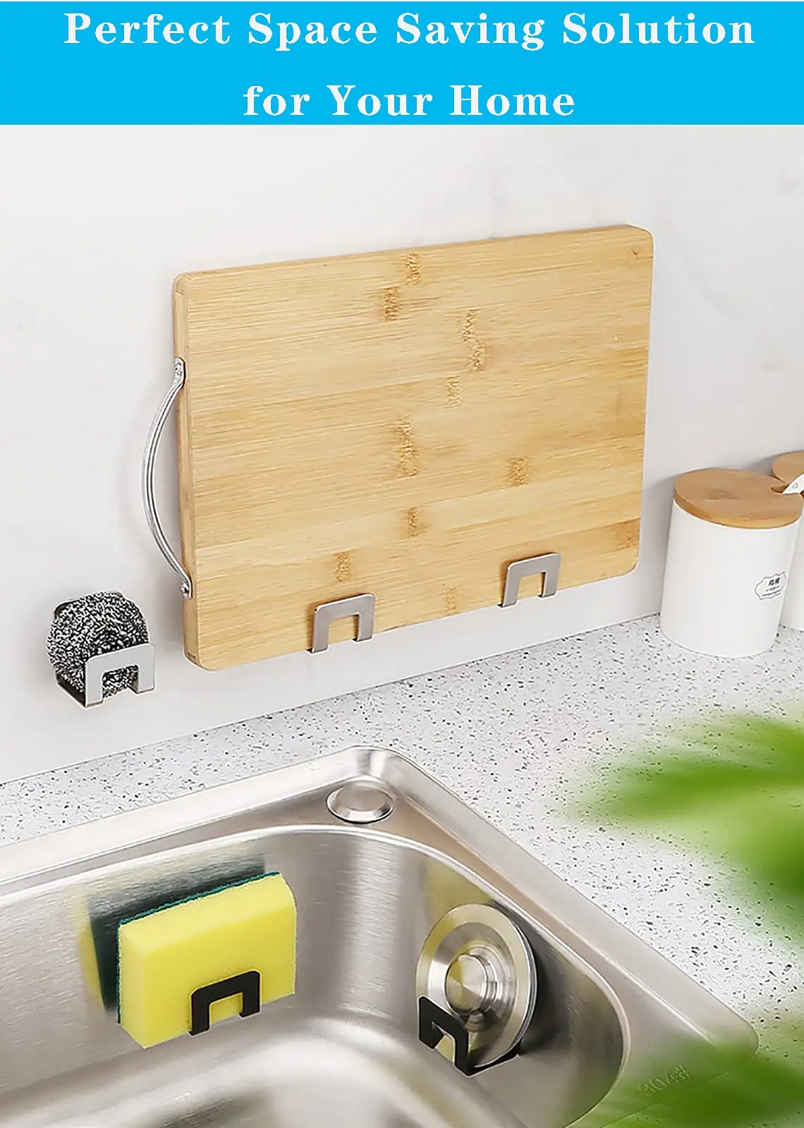 Ventilated Sponge Holder - Sturdy Rustproof Easy Install, Keep Kitchen Sink Sponge Dry Fast
Ventilated Sponge Holder - Sturdy Rustproof Easy Install, Keep Kitchen Sink Sponge Dry Fast