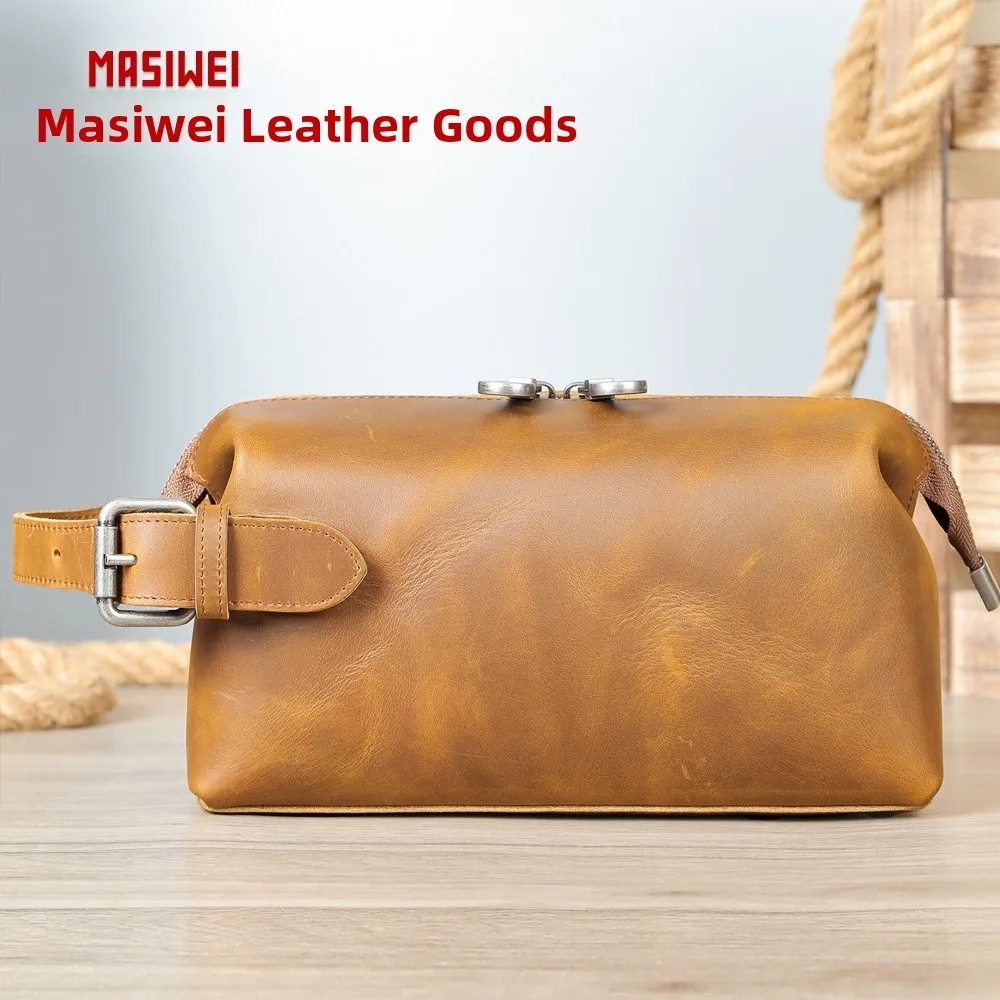 Кожаная мужская сумка из воловьей кожи с верхним слоем, большая повседневная сумка Capaci, ретро сумка через плечо на осень и зиму
Кожаная мужская сумка из воловьей кожи с верхним слоем, большая повседневная сумка Capaci, ретро сумка через плечо на осень и зиму