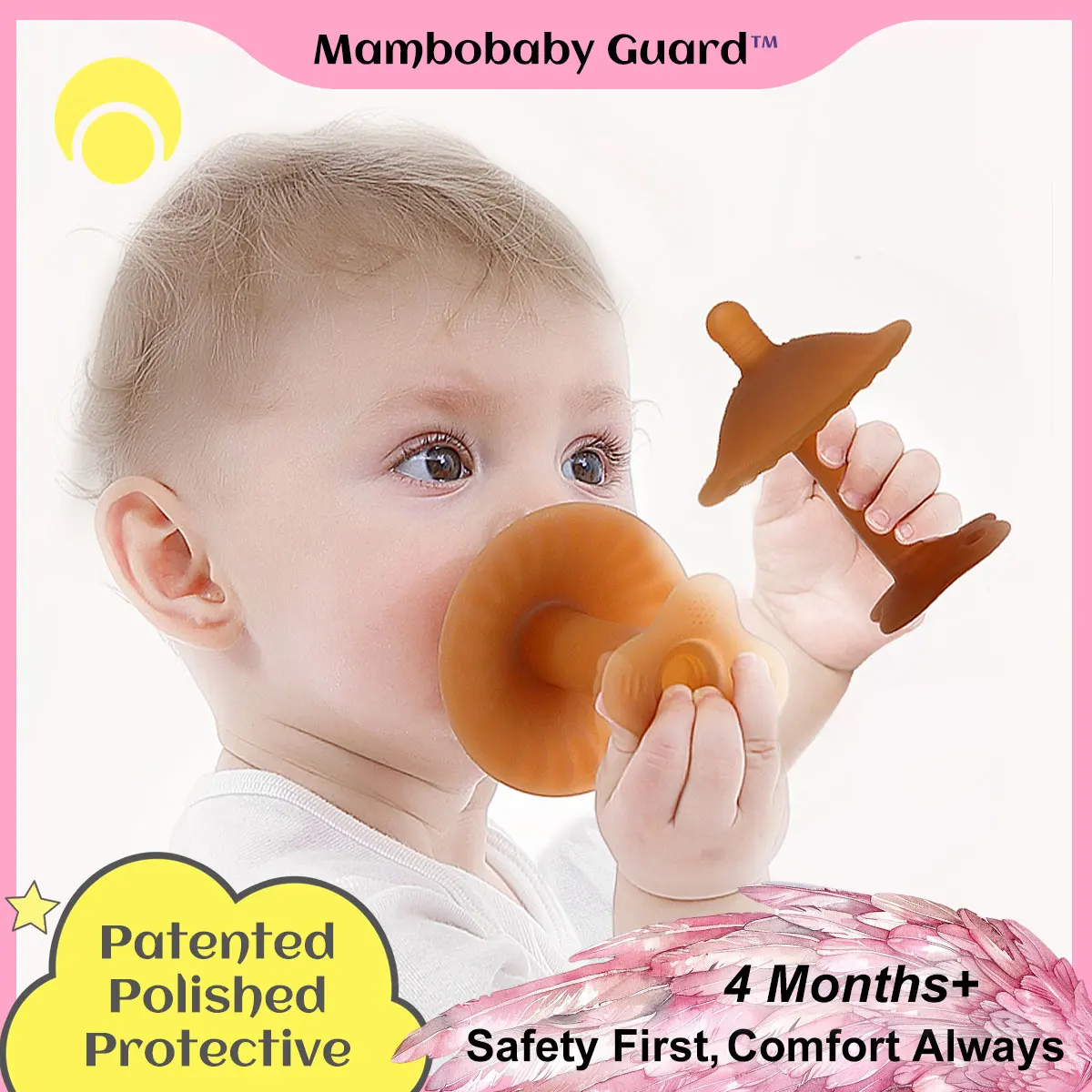 Mambobaby Silicone Baby Teether Pacifier Simulation Breast Design Soother Eco-friendly Food Grade For Newborn
Mambobaby Silicone Baby Teether Pacifier Simulation Breast Design Soother Eco-friendly Food Grade For Newborn