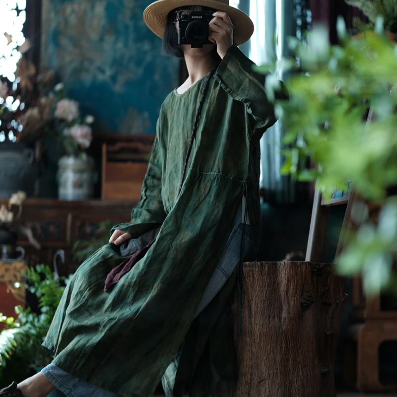 2025 New Arrival Spring Women Loose Fit Casual O-neck Long Sleeve Straight Dress Good Quality Cotton Linen Mid-calf Dresses Y280
2025 New Arrival Spring Women Loose Fit Casual O-neck Long Sleeve Straight Dress Good Quality Cotton Linen Mid-calf Dresses Y280
