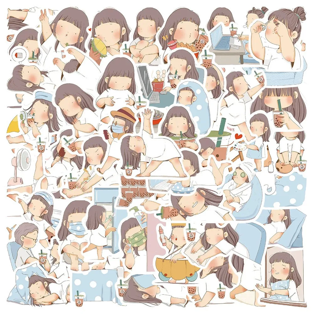 50Pcs Cute Fat Girl Daily Life Stickers Scrapbook Laptop Water Cup Phone Luggage Diary Helmet Waterproof Toy Decorative Decal
50Pcs Cute Fat Girl Daily Life Stickers Scrapbook Laptop Water Cup Phone Luggage Diary Helmet Waterproof Toy Decorative Decal
