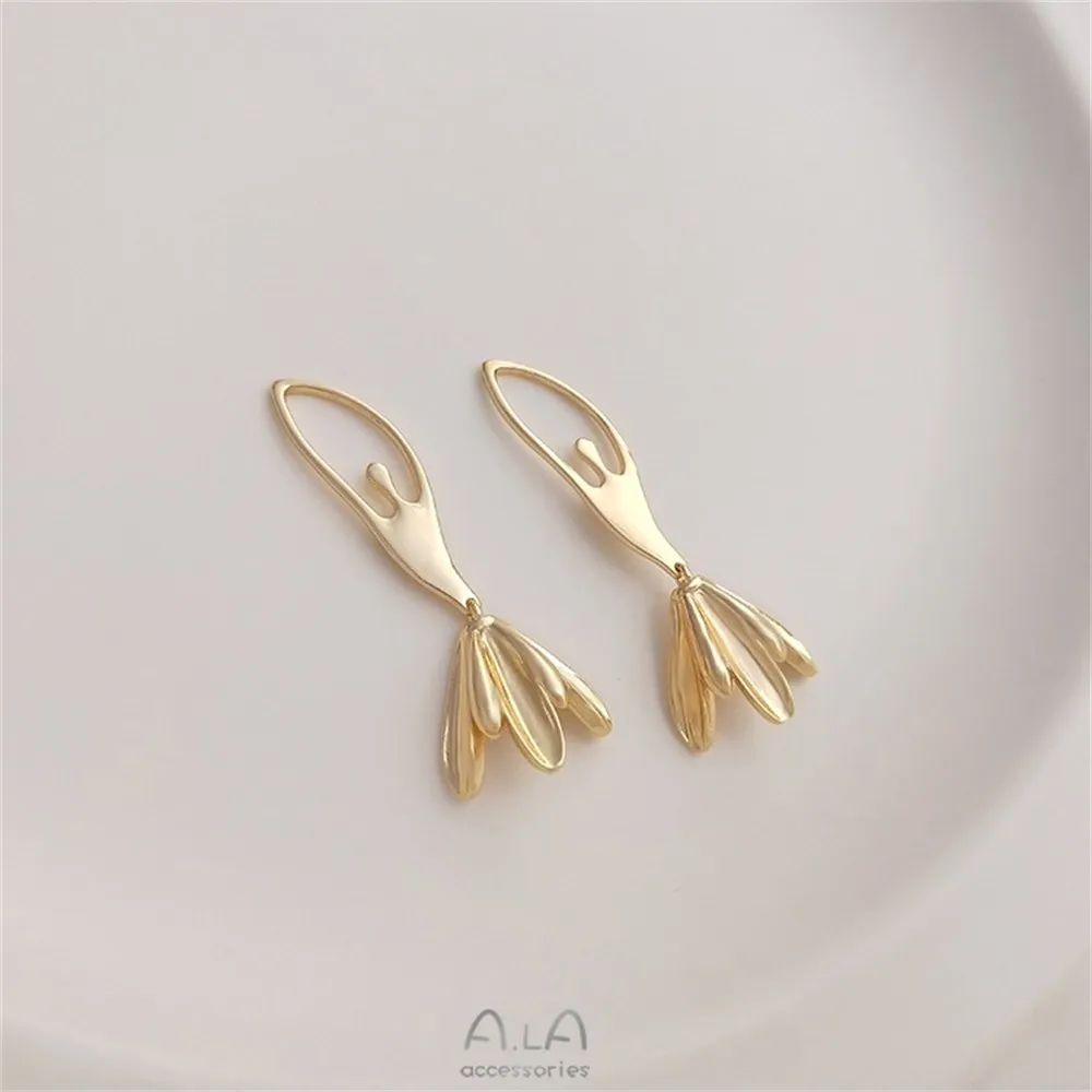 14K Gold Package Abstract Ballet Girl Pendant Handmade DIY Earrings Pendant Necklace Charm Pendant Accessories K320
14K Gold Package Abstract Ballet Girl Pendant Handmade DIY Earrings Pendant Necklace Charm Pendant Accessories K320