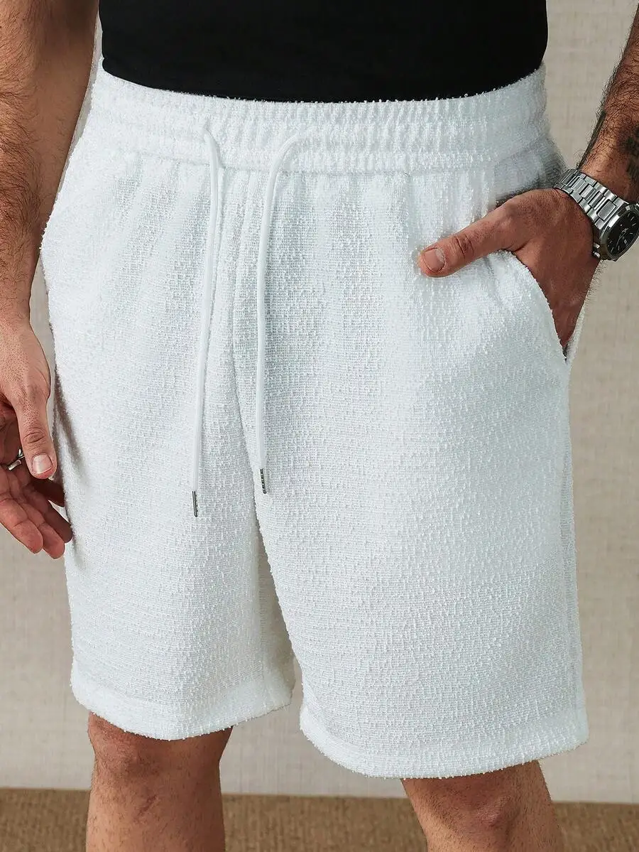 Mens Waffle Texture Drawstring Casual Shorts Beach Vacation Style
Mens Waffle Texture Drawstring Casual Shorts Beach Vacation Style