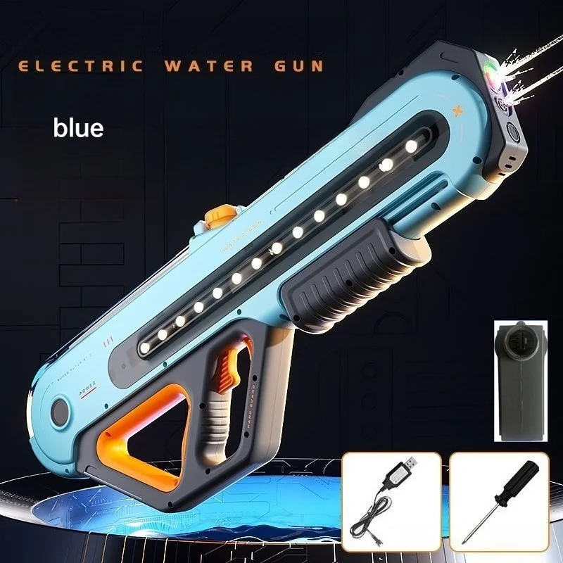 Large Electric Water Gun Toy Dual Outlet Automatic Water Absorption Water Pistol Blaster Pool Summer Toy for Boys Adult Gifts
Large Electric Water Gun Toy Dual Outlet Automatic Water Absorption Water Pistol Blaster Pool Summer Toy for Boys Adult Gifts