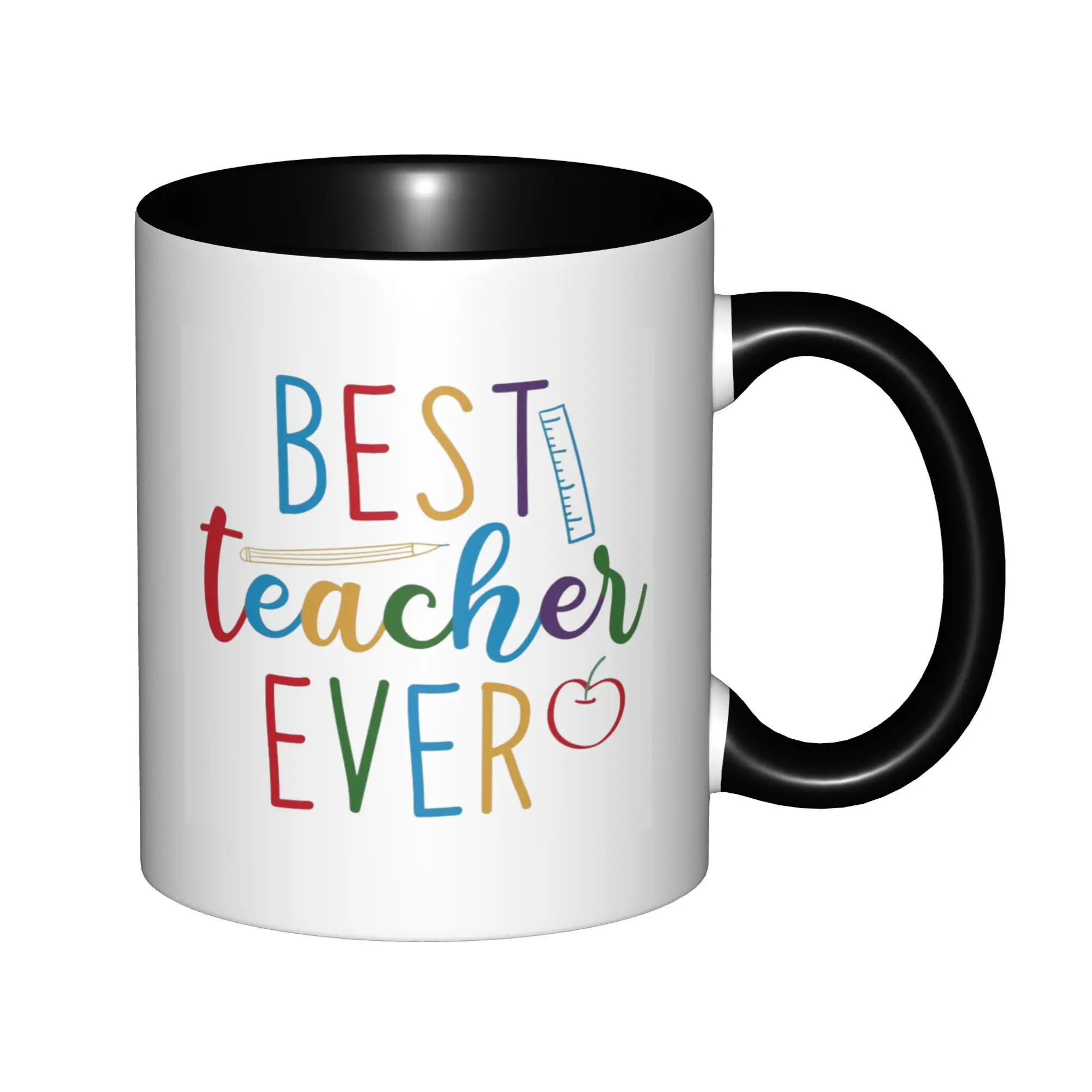 Teacher Appreciation Gifts for Women Best Teacher Ever Mugs With Black Handle Birthday Coffee Mugs Ceramic Tea Cups 11oz
Teacher Appreciation Gifts for Women Best Teacher Ever Mugs With Black Handle Birthday Coffee Mugs Ceramic Tea Cups 11oz
