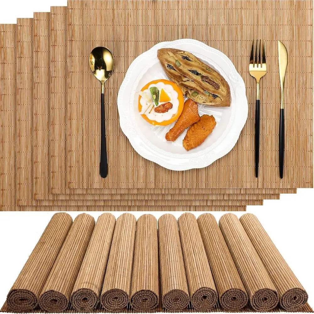 24-Piece Bamboo Sushi Mats, 15.8x12 Inches, Washable & Heat-Resistant for Kitchen, Dinner, and Parties
24-Piece Bamboo Sushi Mats, 15.8x12 Inches, Washable & Heat-Resistant for Kitchen, Dinner, and Parties