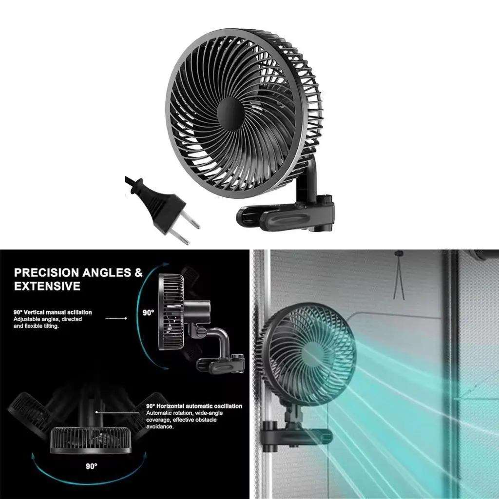 27RB 6inch Clip On Fan With 10 Speed Ventilation Curved Rod Swing Fan For Greenhouse
27RB 6inch Clip On Fan With 10 Speed Ventilation Curved Rod Swing Fan For Greenhouse
