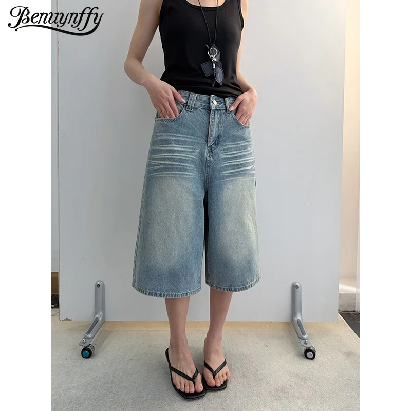 Джинсы Benuynffy American Vintage Street с эффектом потертости, женские, лето 2026, новые, с высокой талией, свободные, широкие, укороченные, женские
Джинсы Benuynffy American Vintage Street с эффектом потертости, женские, лето 2026, новые, с высокой талией, свободные, широкие, укороченные, женские