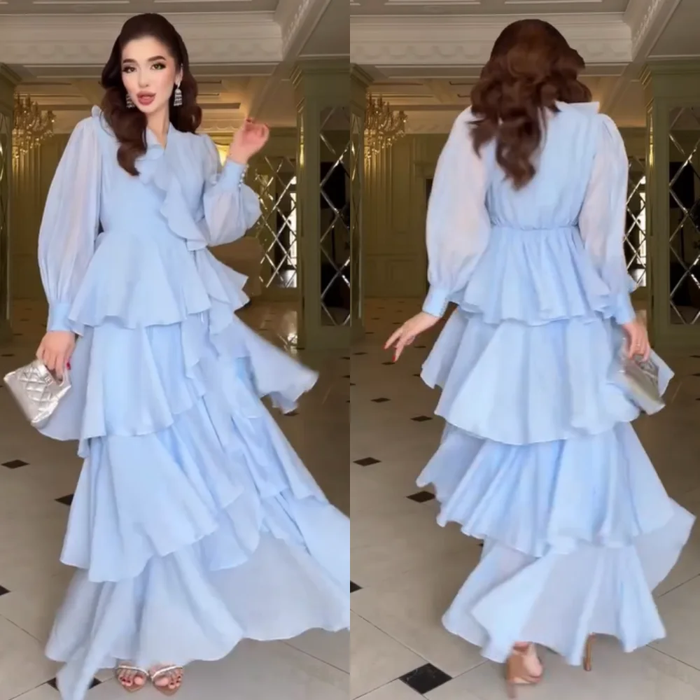 Customized Elegant Chiffon Pleat Ruched A-line V-neck Long Dresses Bespoke Occasion Celebrity High Quality Formal
Customized Elegant Chiffon Pleat Ruched A-line V-neck Long Dresses Bespoke Occasion Celebrity High Quality Formal