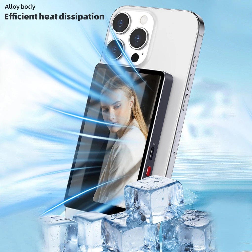 Magnetic Mobile Phone Vlog PT004 Selfie Monitor Screen for Phone Rear Camera Live Selfie Video for iPhone Android