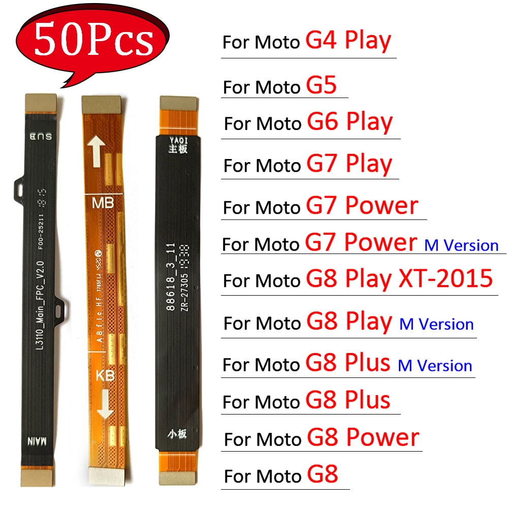50 шт., новый протестированный для Motorola Moto G4 G5 G6 Play G7 G8 Plus Power Main FPC ЖК-дисплей для подключения материнской платы, гибкий ленточный кабель
50 шт., новый протестированный для Motorola Moto G4 G5 G6 Play G7 G8 Plus Power Main FPC ЖК-дисплей для подключения материнской платы, гибкий ленточный кабель