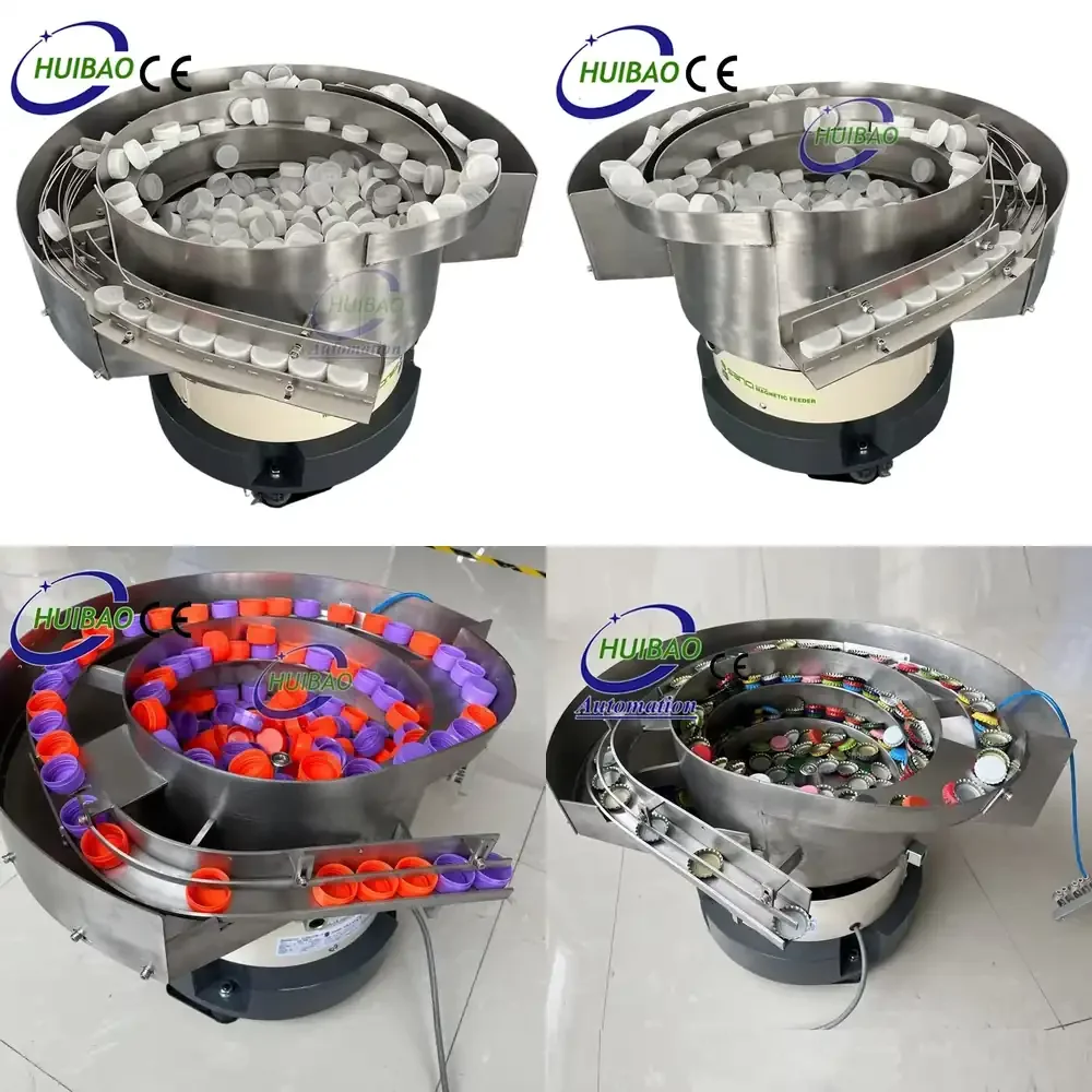 CE Certificated SUS316 Food Grade Bottle Cap Feeder Vibration Bowl Feeder for Caps
CE Certificated SUS316 Food Grade Bottle Cap Feeder Vibration Bowl Feeder for Caps