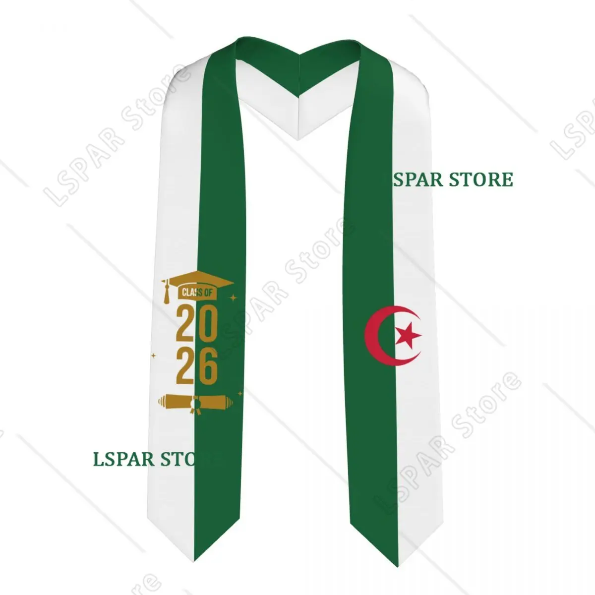 Class Of 2026 Algeria Flag Graduation Stole Sash Scarf For International Students Proud 183CM Long
Class Of 2026 Algeria Flag Graduation Stole Sash Scarf For International Students Proud 183CM Long