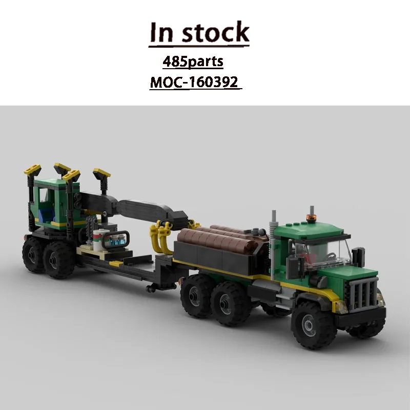 MOC-160392 City Heavy Duty Transport Logging Truck and Loader Building Block Model 485 Parts Boys' Children's Birthday Toy Gift
MOC-160392 City Heavy Duty Transport Logging Truck and Loader Building Block Model 485 Parts Boys' Children's Birthday Toy Gift