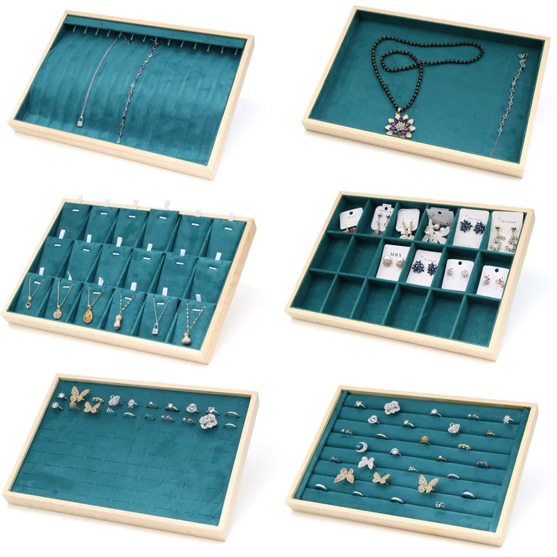 Jewelry Display Tray Velvet Lined Stackable Organizer Box for Earrings Rings Necklaces Bracelets Storage Case with 6 Styles
Jewelry Display Tray Velvet Lined Stackable Organizer Box for Earrings Rings Necklaces Bracelets Storage Case with 6 Styles