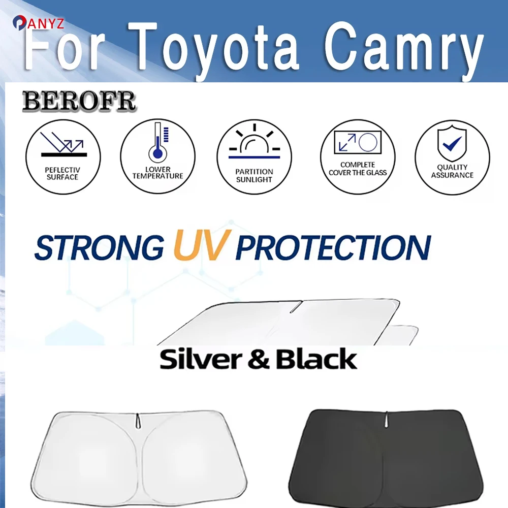 For Toyota Camry XV70 2018~2024 Car Sun Visor Front Windshield Sunshade Heat Insulation Summer Cooling Auto Accessories Foldable
For Toyota Camry XV70 2018~2024 Car Sun Visor Front Windshield Sunshade Heat Insulation Summer Cooling Auto Accessories Foldable